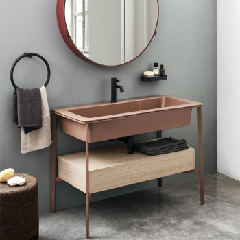 Раковина встраиваемая Cielo I Catini Catino CALAR CM 110 см серый