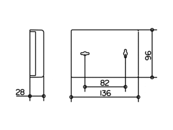 Контейнер Keuco Universal 4976010000 для гигиенических салфеток