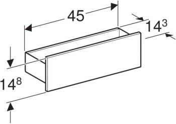 Полка для мебели Geberit Smyle 500.362.00.1