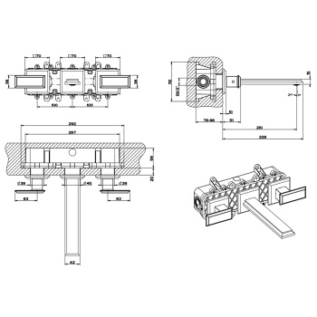 Смеситель для раковины Gessi Eleganza 46090.031 хром