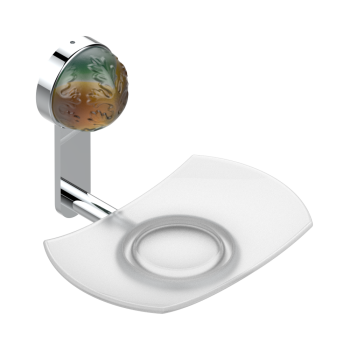 Мыльница стеклянная THG Flore U5A-A02-500 хром