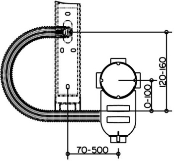Комплект для встраиваемого монтажа кабеля и блока питания Keuco 17699000004 черный