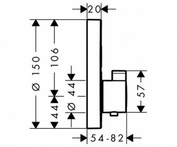 Смеситель для ванны Hansgrohe 15743000S хром