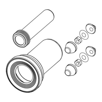 TECE Комплект удлиненного соединения TECEprofil 30см, DN90