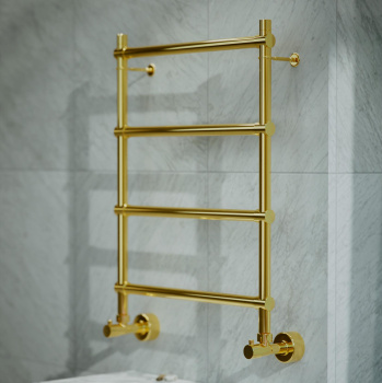 Полотенцесушитель водяной Margaroli Sole 4424704PGN 72x54 розовое золото