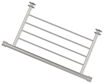 Полка для полотенец Сунержа 071-2012-4370 серая