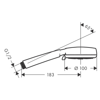 Лейка для душа Hansgrohe Croma 26824400