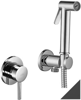 Смеситель с гигиеническим душем Paffoni Tweet Round KITDUP110CR (с внутренней частью)