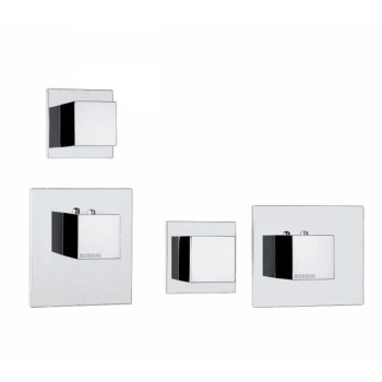 Bossini Cube Смеситель для душа, встраиваемый, термостатический, с переключателем на 2 источника, цв
