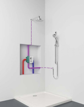 Смеситель встраиваемый с термостатом 2 выхода Jacob Delafon Hybrid E98730-CP хром