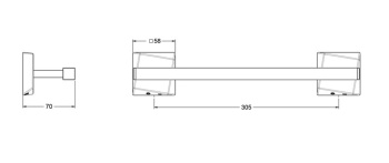 Поручень для ванной Jorger Turn 623.00.031.000 chrome