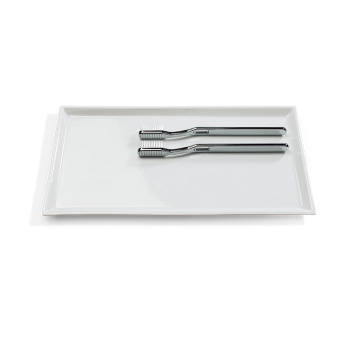 Decor Walther DW 531 Лоток универсальный 31x16.5см, настольный, фарфор, цвет: белый 849650