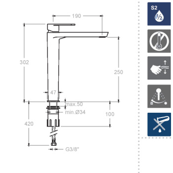 Смеситель для раковины Ramonsoler Alexia чаши золото 3602OC