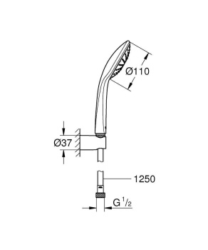 Душевой гарнитур Grohe Euphoria 110 Mono 27354000