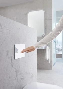 Cмывная клавиша Geberit Sigma 70 115.625.SI.1 белый, для смывного бачка Sigma 8