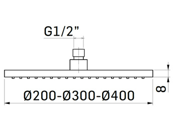Верхний душ Mamoli SADLER 838S00K