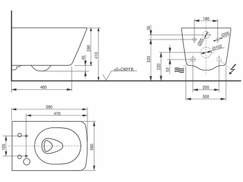 Подвесной унитаз Toto SX, SW, SW Auto Flush CW522ERY#XW для washlet sx