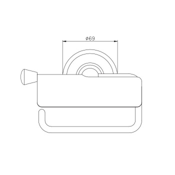 Держатель туалетной бумаги с крышкой Nicolazzi Onice хром 1492CR09O
