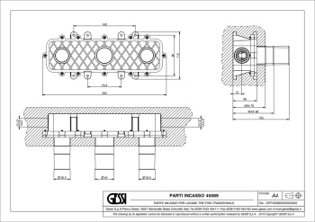 Скрытая часть смесителя Gessi 45089.031 Chrome