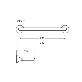 Поручень для ванны Jorger Valencia 638.00.031.022 розовое золото