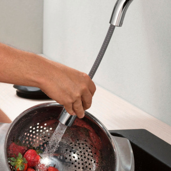 Смеситель для кухни hansgrohe Focus M42, 180, 2jet 71801000 с вытяжным душем