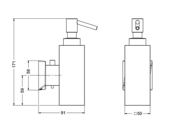 Дозатор Jorger Turn 623.00.006.000 chrome