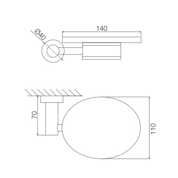 Мыльница стекляная Fima Carlo Frattini Accessori подвесная, золото F6003/2OR