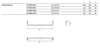 Полотенцедержатель Catalano ITALY Cromo 0760600061