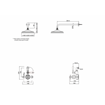 Душевой комплект Burlington AF1S хром