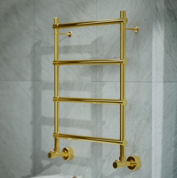 Полотенцесушитель водяной Margaroli Sole 4424704GON 72x54 золото