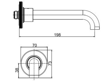 Излив настенный Fima Carlo Frattini PARK LANE F1352SN