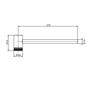 Полотенцедержатель Fima Carlo Frattini Outdoor подвесной, нержавеющая сталь F6703INOX