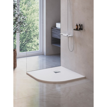 Душевой поддон полукруглый RGW Stone Tray ST/R-W белый 1000x1000 мм 16153100-00