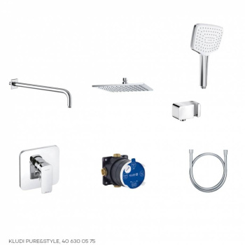 Душевая система Kludi Pure&Style 406300575, хром