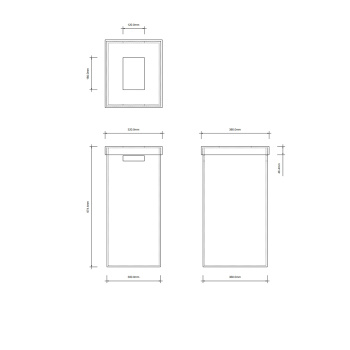 Корзина для полотенец Decor Walther BROWNIE AWB имитация кожи песочно-бежевый-бежевый 937547