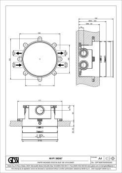 Скртая часть смесителя Gessi Hi-Fi 38267.031 Chrome