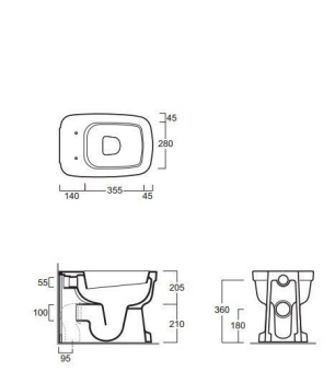 Унитаз напольный Simas Evolution EVO 01 bia белый