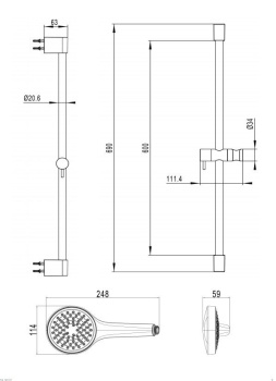Душевой гарнитур Villeroy&Boch Embrace TVS1086000161
