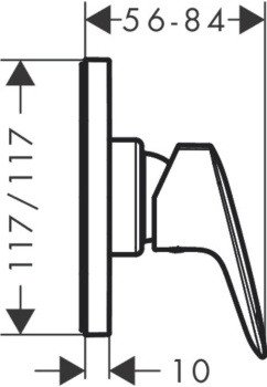 Смеситель для душа Hansgrohe 71604000S хром