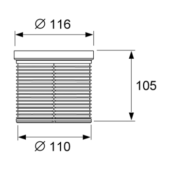 Удлинитель без фланца Tece Tecedrainpoint S 3660006