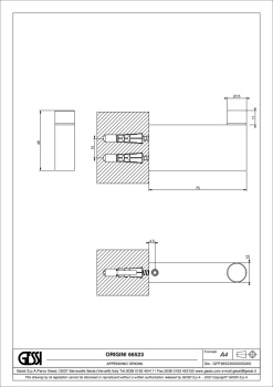 Крючок Gessi Origini 66523.707 Black Metal Brushed PVD