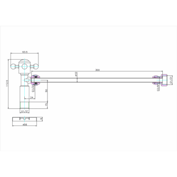Вентиль Burlington W25 хром