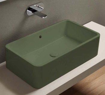 Раковина накладная Cielo Shui Comfort SHLAA10020 AG 100 см зеленый