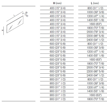 Зеркало настенное Agape Nudo 160x80x2.6 см ASPE1680O