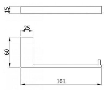 Держатель туалетной бумаги Nofer черный Corinto 16932.N