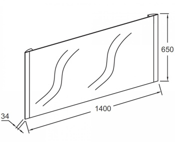 Зеркало с подсветкой 140 см Jacob Delafon Replique EB1476-NF зеркало