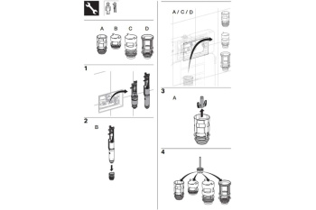 Дроссель  для смывных бачков Geberit 240.476.00.1