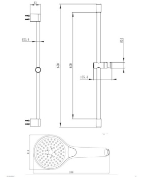 Душевой гарнитур Villeroy&Boch Embrace PLUS TVS1086000361
