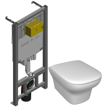 Унитаз с инсталляцией Jacob Delafon Vox E21772RU-00 с сиденьем