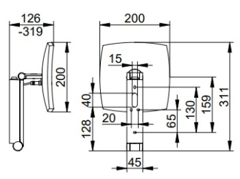 Косметическое зеркало Keuco Ilook_move 20 17613259004 с подсветкой, увеличение х5, латунь шлифованный